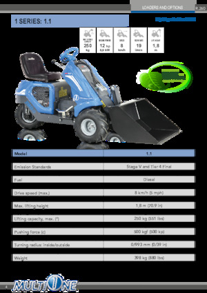व्हील लोडर Multione 1.1