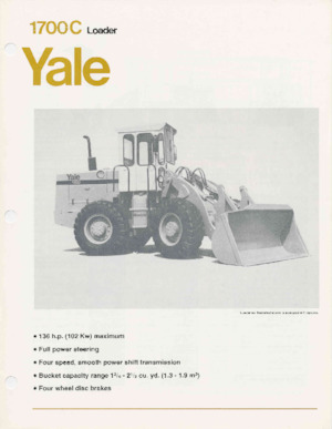 व्हील लोडर Yale 1700C