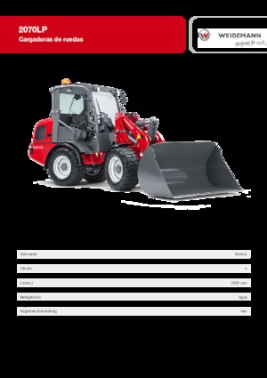 व्हील लोडर Weidemann 2070 LP