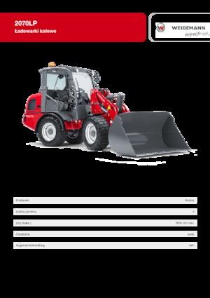 व्हील लोडर Weidemann 2070 LP