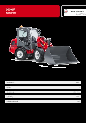 व्हील लोडर Weidemann 2070 LP