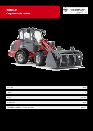 व्हील लोडर Weidemann 2080 LP 