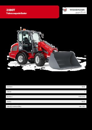 व्हील लोडर Weidemann 2080 T