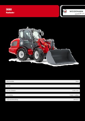 व्हील लोडर Weidemann 3080