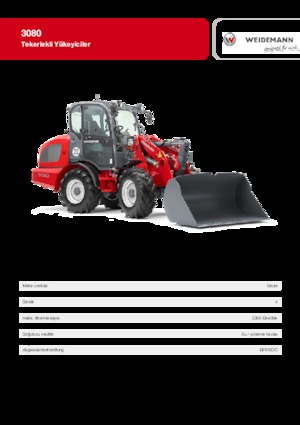 व्हील लोडर Weidemann 3080
