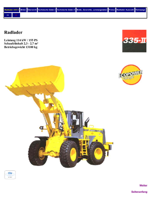 व्हील लोडर Furukawa 335 II