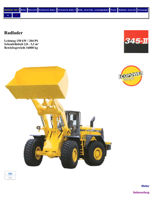 व्हील लोडर Furukawa 345 II