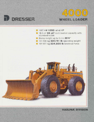 व्हील लोडर Dresser 4000