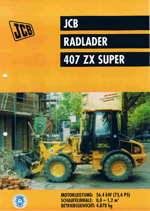 व्हील लोडर JCB 407 ZX Super