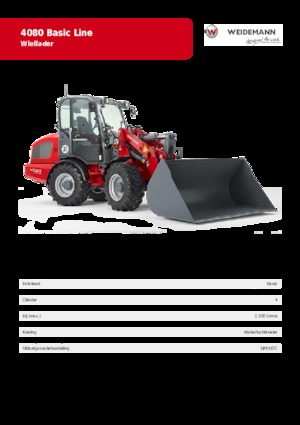व्हील लोडर Weidemann 4080 Basic Line 