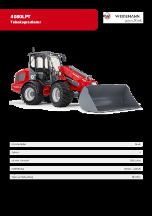 व्हील लोडर Weidemann 4080 LP T 