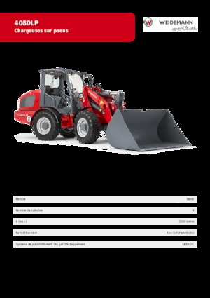 व्हील लोडर Weidemann 4080 LP 