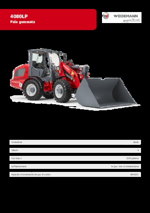 व्हील लोडर Weidemann 4080 LP 