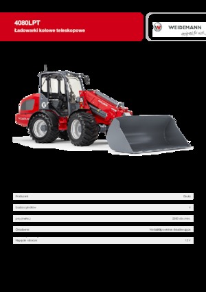 व्हील लोडर Weidemann 4080 LP T 