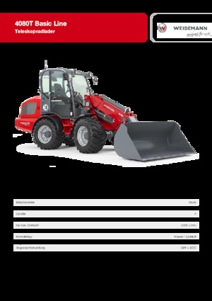 व्हील लोडर Weidemann 4080T Basic Line