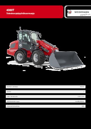 व्हील लोडर Weidemann 4080 T