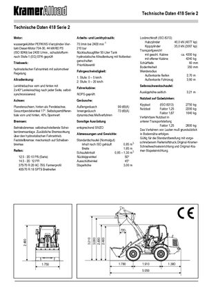 व्हील लोडर Kramer 418 Serie 2