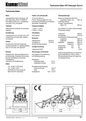 व्हील लोडर Kramer 418 Telescopic Serie 2