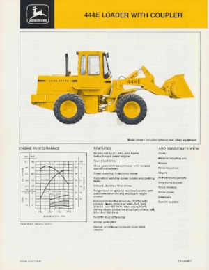 व्हील लोडर John Deere Construction 444 E TC