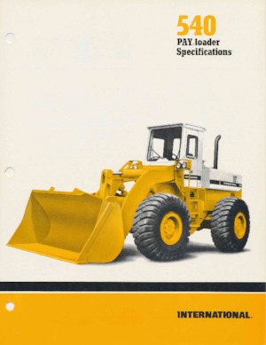 व्हील लोडर International Harvester 540