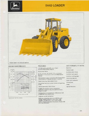 व्हील लोडर John Deere Construction 544 D