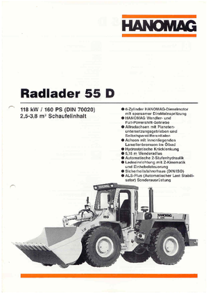 व्हील लोडर Hanomag 55 D