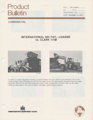 व्हील लोडर International Harvester 550