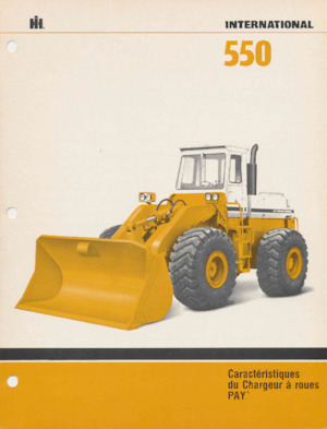 व्हील लोडर International Harvester 550