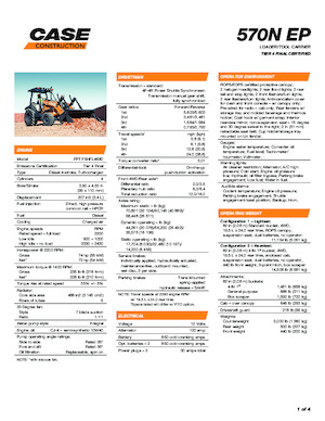 व्हील लोडर Case 570N EP