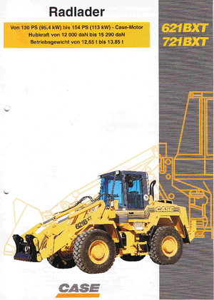 व्हील लोडर Case 721 B XT