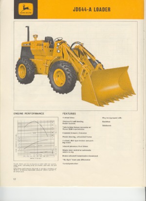 व्हील लोडर John Deere Construction 644-A