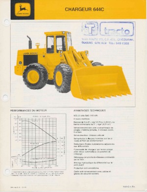 व्हील लोडर John Deere Construction 644 C