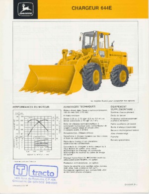 व्हील लोडर John Deere Construction 644 E