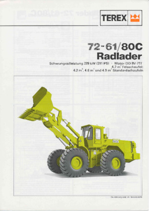 व्हील लोडर Terex 72-61/80 C