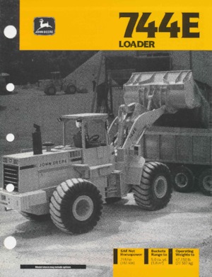 व्हील लोडर John Deere Construction 744 E