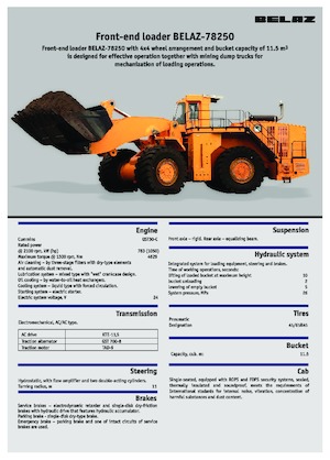 व्हील लोडर Belaz 78250