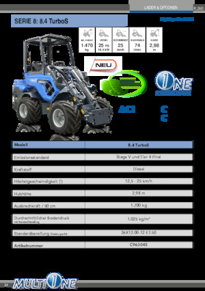 व्हील लोडर Multione 8.4 TurboS