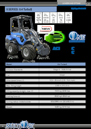 व्हील लोडर Multione 8.4 TurboS