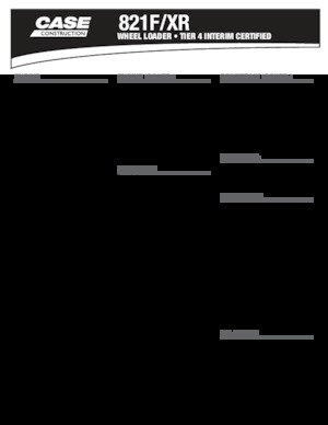 व्हील लोडर Case 821 F/XR