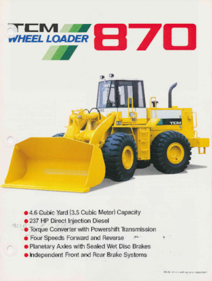 व्हील लोडर TCM 870
