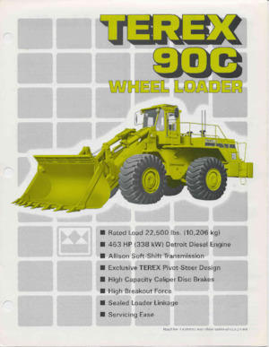 व्हील लोडर Terex 90 C