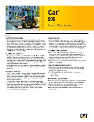 व्हील लोडर Caterpillar 906