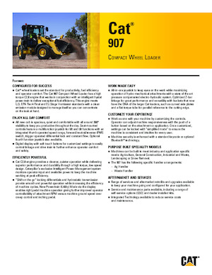 व्हील लोडर Caterpillar 907