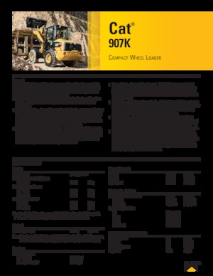 व्हील लोडर Caterpillar 907K