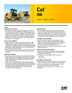 व्हील लोडर Caterpillar 908