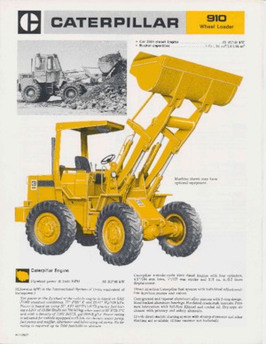 व्हील लोडर Caterpillar 910