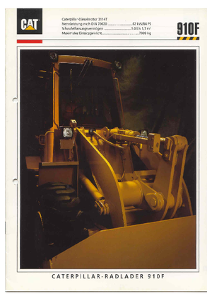 व्हील लोडर Caterpillar 910 F