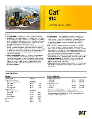 व्हील लोडर Caterpillar 914
