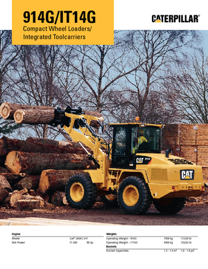 व्हील लोडर Caterpillar IT14G