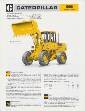 व्हील लोडर Caterpillar 916